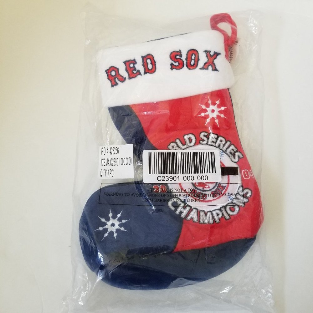 NIB **RARE** Boston Red Sox Christmas Stocking